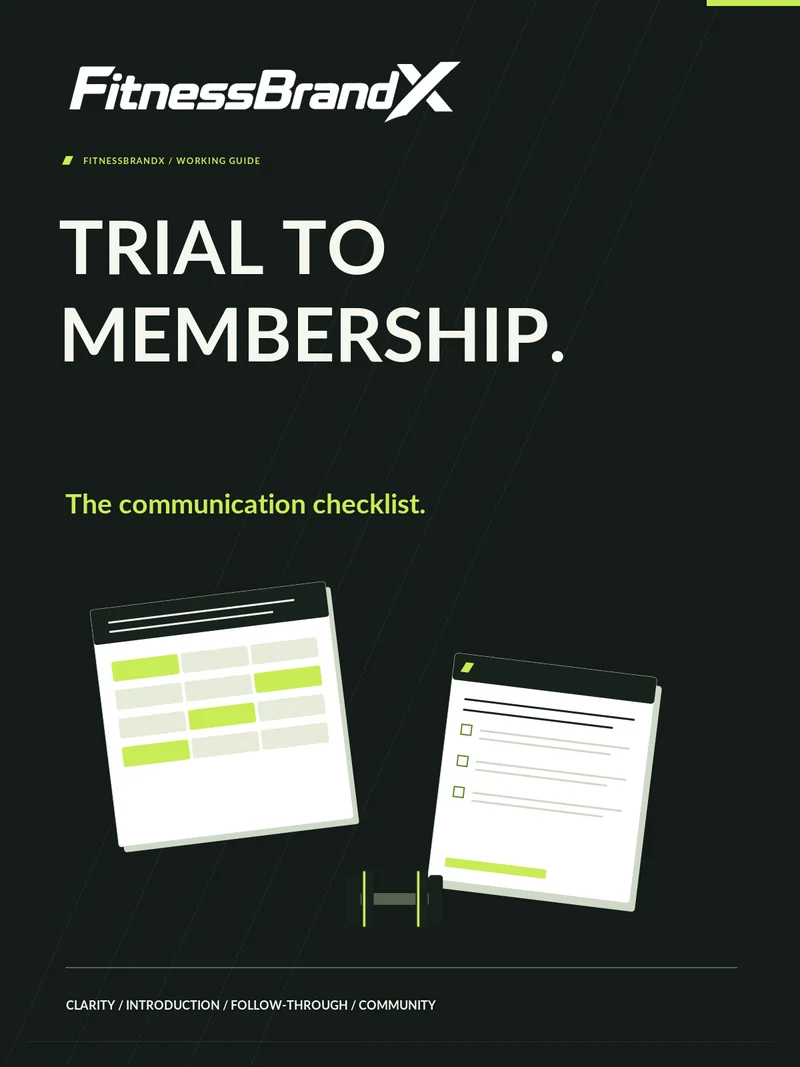 Cover: Trial-to-membership checklist